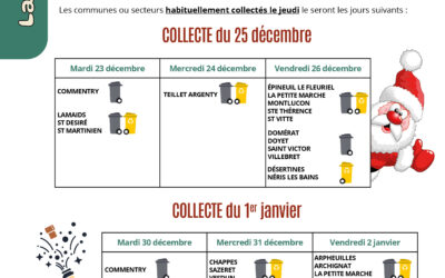 RATTRAPAGES COLLECTES 25 DÉCEMBRE 2025 et 1er JANVIER 2026