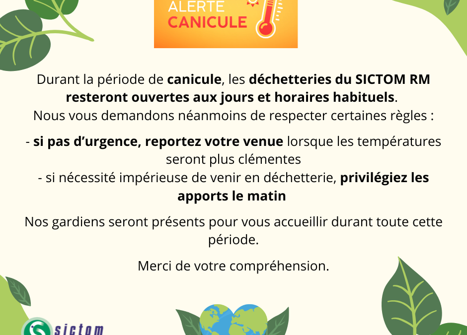 ALERTE CANICULE 2026