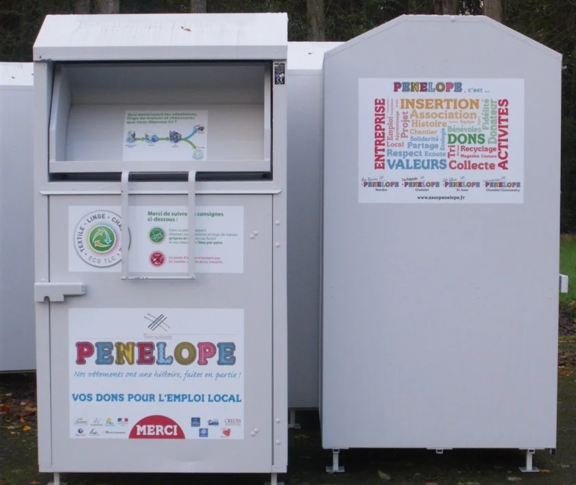 Borne textile pénélope - la fibre du tri